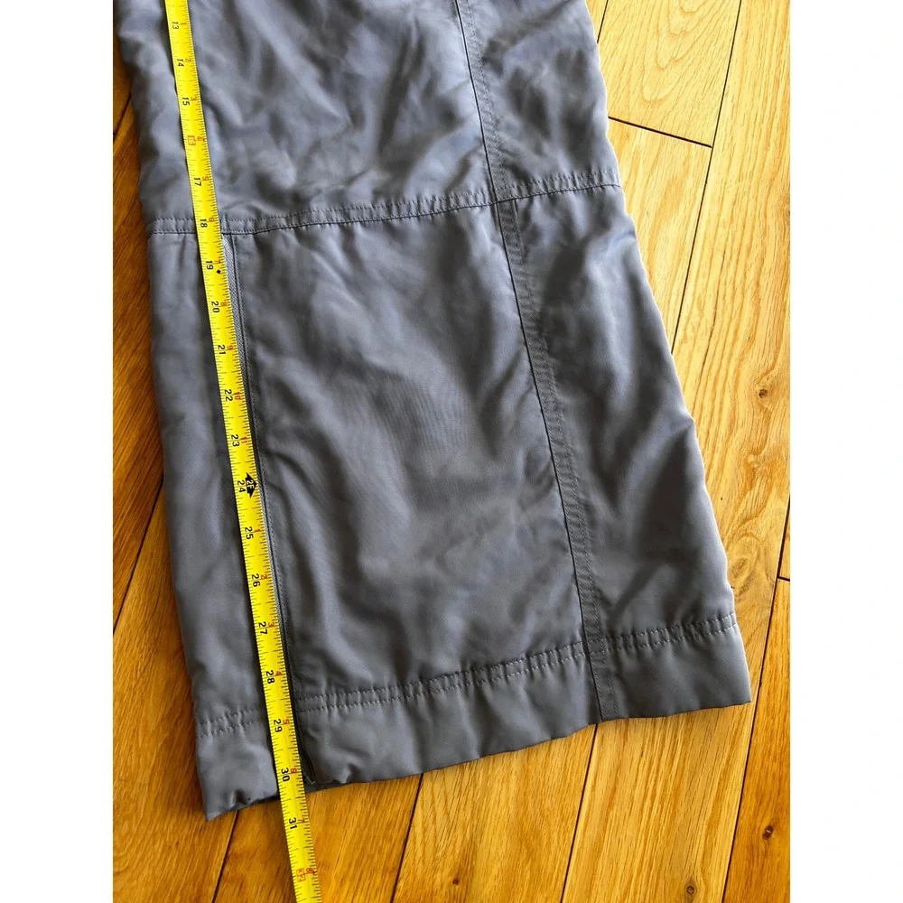 Alo Yoga High Waist Ski Moto Puffer Pants Fog Purple Wide Leg Pockets Size S